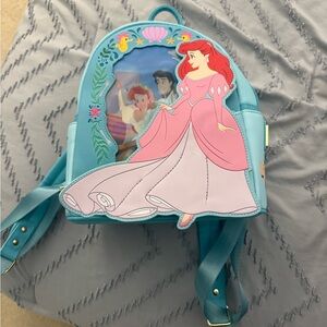 Loungefly Ariel Backpack - Blue and Pink